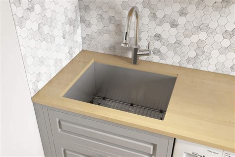 stainless steel utility tub with cabinet|stainless steel undermount utility sink.